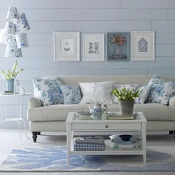 Interior Of A Small Living Room In Provence Style