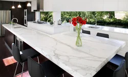 Marble Countertop For The Kitchen Photo In The Kitchen Interior