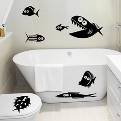 Photo of bathroom stickers