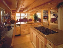 Log Houses Kitchen Interior