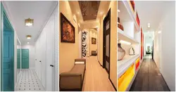 Expand a narrow corridor in an apartment photo