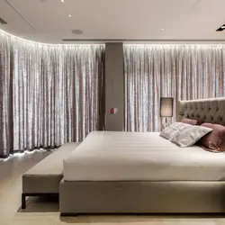Curtains for the bedroom in a modern style photo
