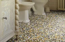 Photo of linoleum in the bathroom
