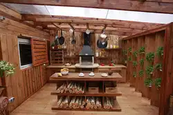 Летние кухня для дачи дизайн внутри