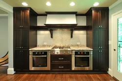 Photo of a kitchen with a pencil case for an oven