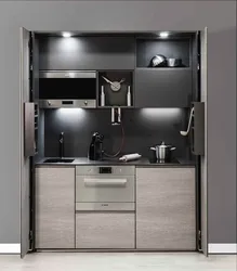 Kitchen In A Small Studio Photo