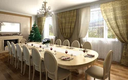 Living Room Design Large Table