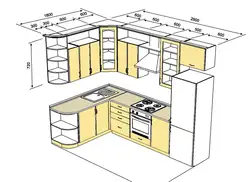 Corner kitchen 2 by 2 5 design