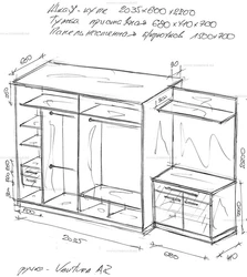 Built-In Hallway Drawings And Diagrams Photos