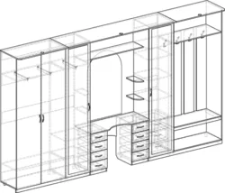 Built-in hallway drawings and diagrams photos