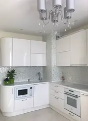 Glossy Kitchen In A Modern Style Photo White