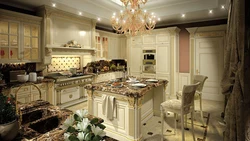 Baroque Style Kitchens In The Interior Photo