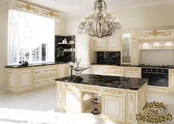 Baroque style kitchens in the interior photo