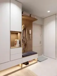 Closet design for a narrow hallway