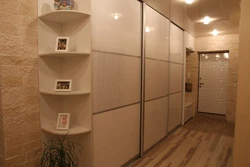 Closet design for a narrow hallway