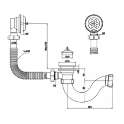 How to assemble a bath siphon photo