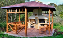 Types of summer kitchens photos