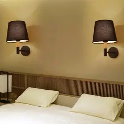 Чӣ тавр ба овезон sconces дар болои кат дар акс хоб