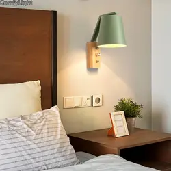 How to hang sconces above the bed in the bedroom photo