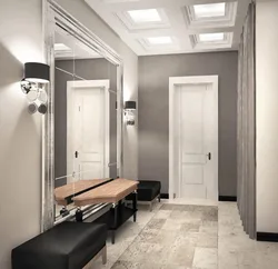 Hallway Modern Design With Mirror