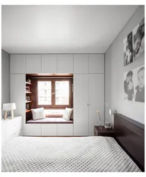 Bedroom Design With One Window Opposite The Door Photo