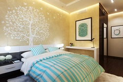 Bedroom one wall ideas photo