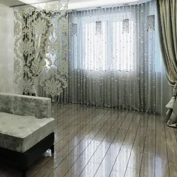 Tulle ғафс барои меҳмонхона акс ҷузъҳои нав бе парда