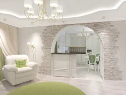 Arches kitchen with room photo