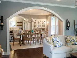 Arches kitchen with room photo