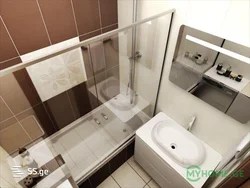 Photo Of A Bathroom In A One-Room Apartment