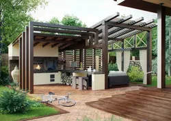 Ошхона тобистон бо лоиҳаҳои акс майдони barbecue