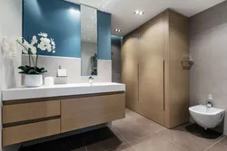 Bathroom design beige gray