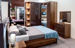 Mocha Bedroom In The Interior Photo