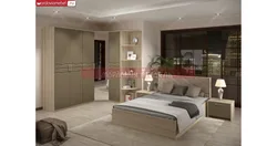 Mocha Bedroom In The Interior Photo