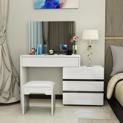 Cosmetic table in bedroom design