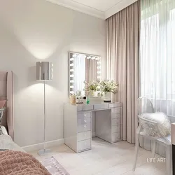 Yataq otağı dizaynında kosmetik masa