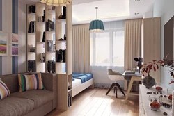 Bedroom design with division of zones