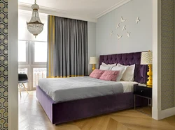 Gray Purple Bedroom Design