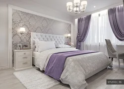 Gray Purple Bedroom Design