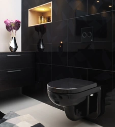 Bathroom with black fixtures photo