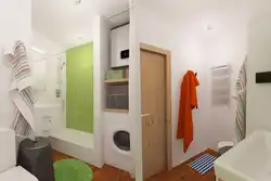 Interyerdə tualet fotoşəkili üçün banyoda arakəsmə
