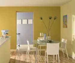 Интерьер модный цвет стены кухня