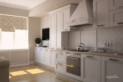 Kitchen baked milk in the interior photo