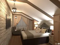 Ikinci mərtəbədəki evində yataq otağının interyeri