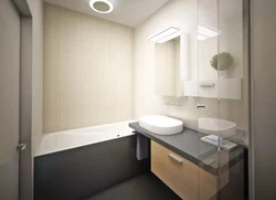 Minimalist small bath design