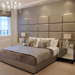 Bedroom design with soft wall