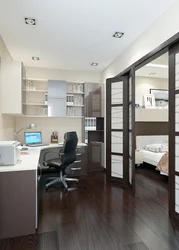 Work And Bedroom In One Room Photo