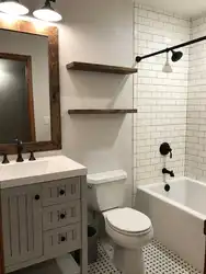 Bathroom design in a budget apartment