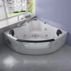 Jacuzzi dimensions for bathroom corner photo