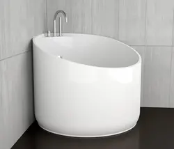 Bathtub in the interior photo